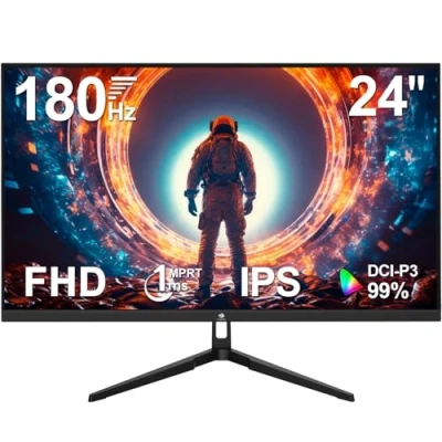 Abbildung von Z Edge 24 Zoll 180Hz Gaming Monitor 1ms MPRT IPS Panel Full HD 1080P 16:9 LED Bildschirm, 350cd/m² Helligkeit, FreeSync HDR10, DisplayPort1.4 &amp; HDMI2.0, Unterstützt VESA 100x100mm