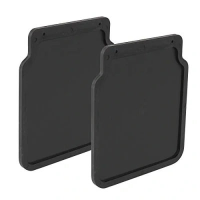 Abbildung von Schmutzfänger universal Gummi 23x20cm schwarz für Anhänger, Wohnwagen, Pkw (2)