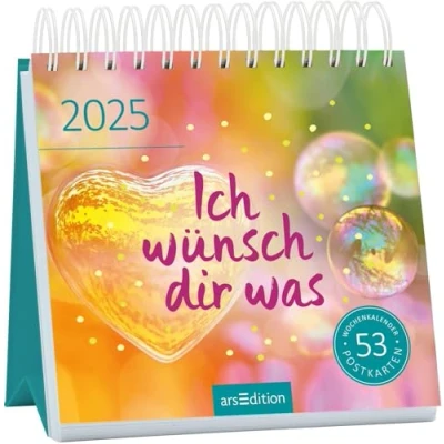 Abbildung von Postkartenkalender Ich wünsch dir was 2025: Wochenkalender 2025, 53 Postkarten für inspirierende Momente