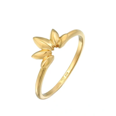 Abbildung von Elli LEAF Ring goldcoloured, Damen, Größe: 54, Gold coloured