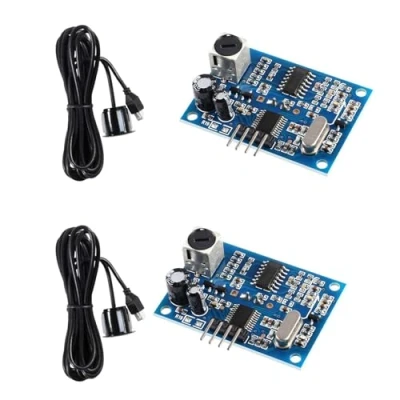Abbildung von 2 Stück 5V Ultraschallsensor Wasserdicht Modul JSN SR04T Ultraschall Entfernungsmessmo dul Mit Wasserdichtem Sensor Entfernungsmessmodul2 S