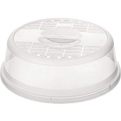 Abbildung von Rotho Basic Mikrowellenabdeckhaube, Kunststoff (PP) BPA frei, transparent, (26.5 x 26.5 6.5 cm)