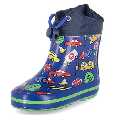 Abbildung von Beck Warmfutter Traffic Gummistiefel für Kinder, Größe: 29, Blau Schuhe
