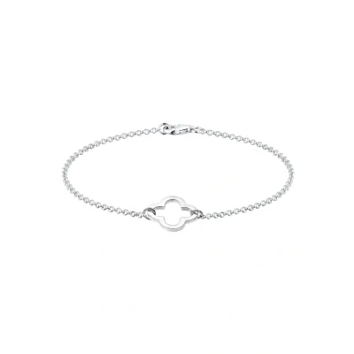 Abbildung von Elli Clover LEAF Armband silvercoloured, Damen, Größe: 19, Silver coloured