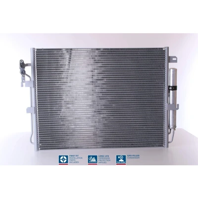 Abbildung von NISSENS 94962 Klimakondensator mit Trockner Aluminium 473 R 134a LAND ROVER: Range Rover Sport, Discovery 3