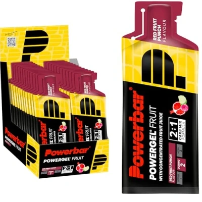 Abbildung von Powerbar PowerGel Fruit Red Punch 24x41g High Carb Energie Gel Natrium