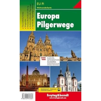 Abbildung von Europa Pilgerwege, Wanderkarte 1:2.000.000 1:3.500.000: Übersichtliche Karten, Wegpunkte, Genaue Routenbeschreibung, Andere traditionelle ... (freytag &amp; berndt Wander Rad Freizeitkarten)