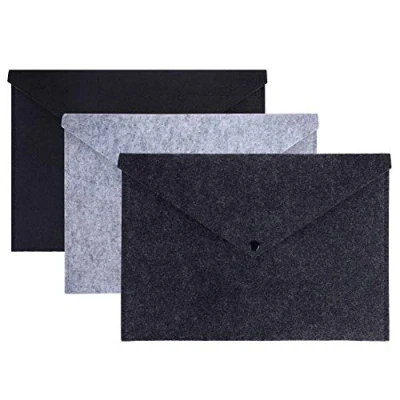 Abbildung von Dateiordner Umschlag Dokumente Halter 3 Stück Filz Erweiterung Durable Paper Aktenkoffer Portfolio Case Letter A4 für Büro Schule Schreibwaren Student