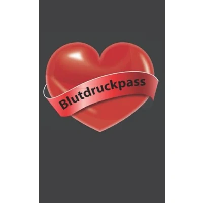 Abbildung von Blutdruckpass: Platz für 2000 Messungen ca. DIN A6 unkompliziert, übersichtlich, klein und handlich Blutdrucktagebuch zum Ausfüllen von Datum, Uhrzeit, Blutdruck Puls