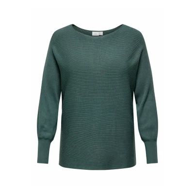Abbildung von ONLY Carmakoma Carnew Adaline Strickpullover, Damen, Größe: S 42/44, Balsam green