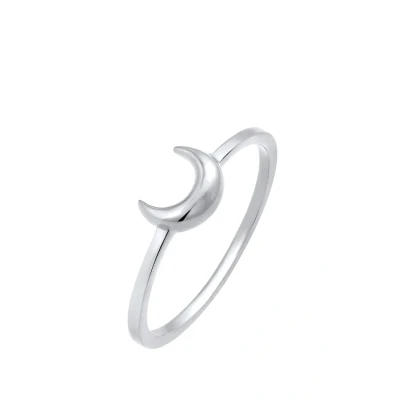 Abbildung von Elli HALF MOON Astro Ring, Damen, Größe: 52, Silber