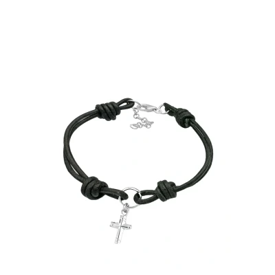 Abbildung von Elli Kreuz Armband, Damen, Größe: 16, Schwarz