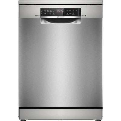 Abbildung von BOSCH SMS6ZCI16E Stand Geschirrspüler Serie 6, Freistehende Spülmaschine mit Besteckschublade, 60 cm, Home Connect, Intelligent Programm, RackMatic, Silence Silver Inox