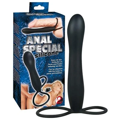 Abbildung von Analdildo „Analspecial“ mit Penis und Hodenring