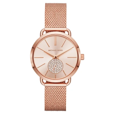 Abbildung von Michael Kors Portia Uhr roségoldcoloured, Damen, Größe: One Size, Roségold coloured
