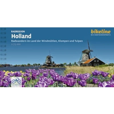 Abbildung von Radregion Holland: Radwandern im Land der Windmühlen, Klompen und Tulpen, 1.000 km, 1:75.000, 20 Touren, GPS Tracks Download, LiveUpdate (Bikeline Radtourenbücher)