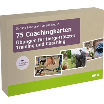 Abbildung von 75 Coachingkarten Übungen für tiergestütztes Training und Coaching: Mit 16 seitigem Booklet