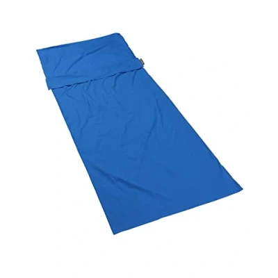 Abbildung von Lifeventure Lifemarque Unisex Erwachsene Cotton Liner Schlafsack, Blue, One Size