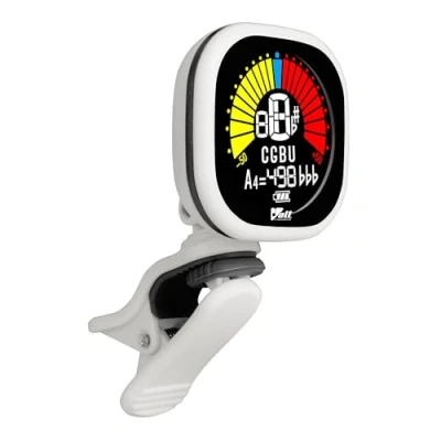 Abbildung von VOLT by Voggenreiter USB Clip Tuner RCT 5000 weiß Stimmgerät für Gitarre, Bass, Ukulele Aufladbar über