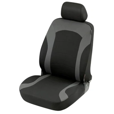 Abbildung von WALSER Premium Inde ZIPP IT 11784 Sitzschonbezug schwarz/grau Polyester vorne kfzteile, mister auto, atp autoteile, kfzteile24