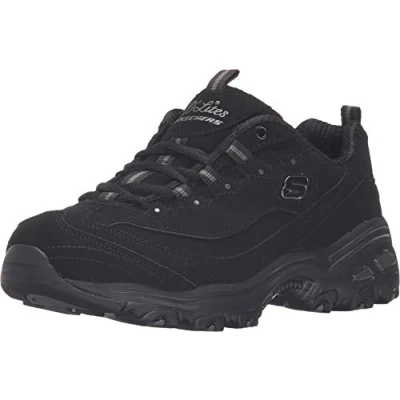 Abbildung von Skechers Damen Sneaker D&#039;Lites BIGGEST FAN, Schwarz (schwarz / schwarz), 37 EU W