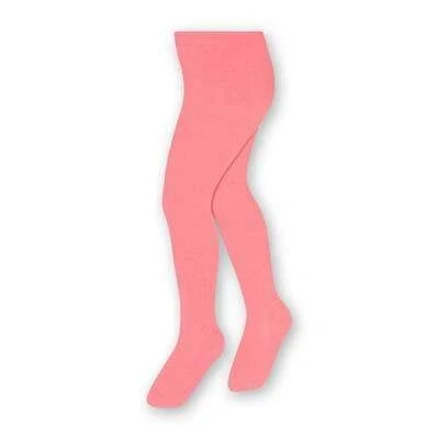 Abbildung von STEVEN Einfache Und Glatte Baumwollstrumpfhose Für Kinder/Höhe 68cm bis 158cm/Perfekt Kühlere Tage/Blickdicht/Strumpfhosen Kinder/Unisex/Alter 0 11/Koralle/116cm 122cm