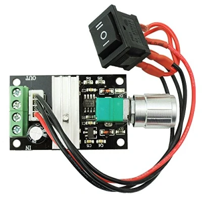 Abbildung von 6 28V 3A DC Geschwindigkeitsregler PWM Motorsteuerung einstellbarer Drehzahlregler Steuerschalter