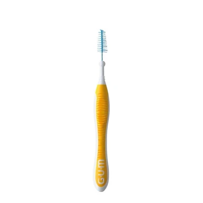 Abbildung von GUM TRAV LER Interdentalbürsten 6er Blister Gr. 4 Tanne , gelb 6 Stück mit Kappen