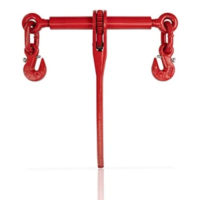 Abbildung von Dolezych Ratschlastspanner mit Verkürzungshaken für 8 mm Kette, LC 4000 daN Rot