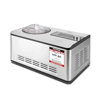 Abbildung von CASO Ice Creamer 2 in 1 Design Eismaschine und Joghurtmaschine mit Kompressortechnik, kein Vorkühlen notwendig, produziert bis zu Liter Eiscreme, Speiseeis oder Joghurt