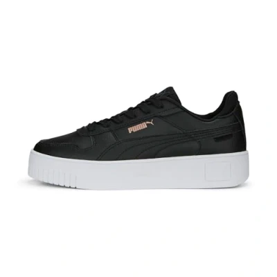 Abbildung von PUMA Damen Carina Street Sneaker, Black Rose Gold White Metallic, 41 EU