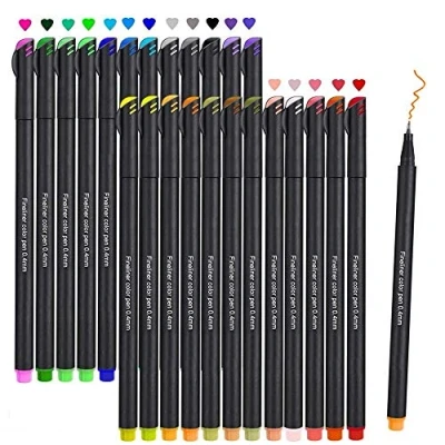 Abbildung von Fineliner Stifte, Beupro 24 Farben Set Pigment Liner — Feine Filzstifte 0.4mm Spitze, Ideal für Kalligraphie, zum Präzisionszeichnen, Schreiben, Malen Erwachsene, Comics, Mang