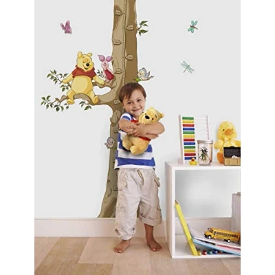 Abbildung von Komar Disney Deco Sticker Winnie The Pooh Size Größe:100 x 70 cm (Breite Höhe) Wandtattoo, Dekoration, Kinderzimmer, Messbaum, Bunt