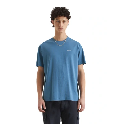 Abbildung von Marc O&#039;Polo Denim LOGO Print Tshirt basic, Herren, Größe: Large, Glaucous blue