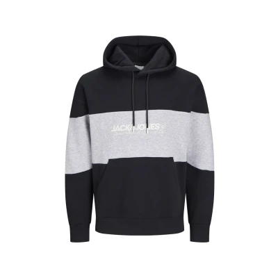 Abbildung von Jack &amp; Jones Elegacy Blocking HOOD NOOS Sweatshirt, Herren, Größe: Small, Black detail:blocking