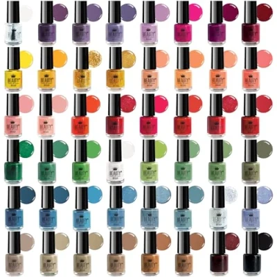 Abbildung von Envie de Color Nagellack Set Komplette Kollektion von 48 leuchtenden, Perl , Pastell und klassischen Farben in einer Designerbox (Set A+B Farben)