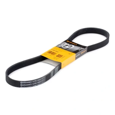 Abbildung von GATES 6PK1033 Keilrippenriemen 1033 6 Polyester, EPDM (Ethylen Propylen Dien Kautschuk) RoadMax Value Line VOLKSWAGEN: GOLF 3, Polo IV Hatchback