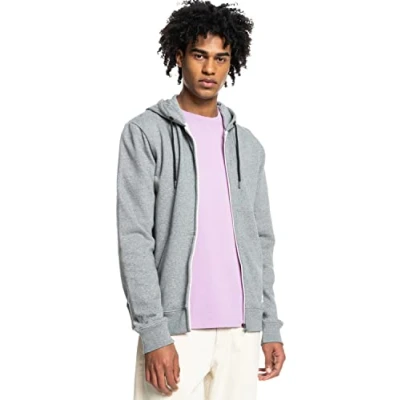 Abbildung von Quiksilver MIT Reissverschluss FÜR MÄN Sweatjacke, Herren, Größe: XXL, Light grey heather