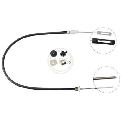 Abbildung von A.B.S. K24600 Kupplungsseil VOLKSWAGEN: GOLF 2, Jetta Mk1, 2