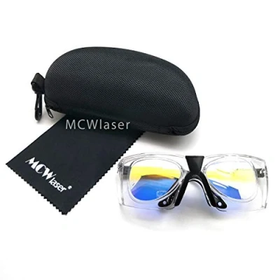 Abbildung von MCWlaser CO2 Laser Safty Schutzbrille Brille 10600nm 10.6um Reflektierende Art Brillen Für Lasergravur Cuttinge Beauty Treatment Instrument EP 25 Stil D