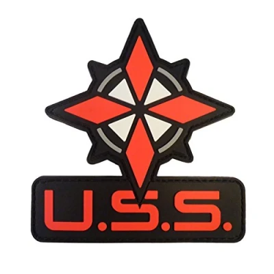Abbildung von Resident Evil Op Raccoon City USS Logo Umbrella Security PVC Rubber 3D Hook Patch