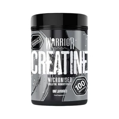 Abbildung von Warrior Kreatinpulver Monohydrat 500 g (100 Portionen) mikronisiert für einfaches Mischen und Einnehmen verbessert die körperliche Leistung/Erholung keine Tabletten (geschmacksneutral)