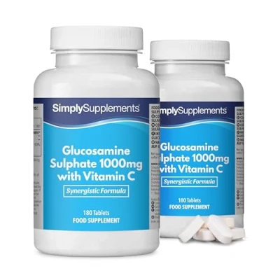 Abbildung von Glucosamin 1000mg mit Vitamin C 360 Tabletten Versorgung für 1 Jahr SimplySupplements