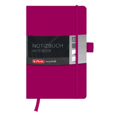 Abbildung von Herlitz 11369071 Notizbuch my.book Classic A5, 96 Blatt, kariert, berry