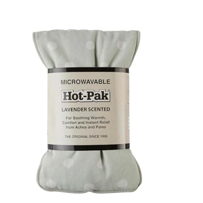 Abbildung von Warmies Hot Pak Sage Dots, mikrowellengeeignetes, beschwertes Kopfkissen mit französischem Lavendelduft. Heißes oder kaltes Weizenkissen für kühle Entspannung und warme Linderung