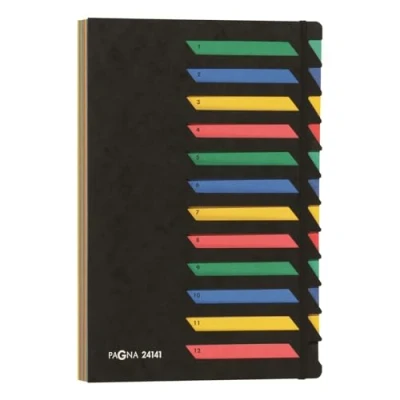 Abbildung von Pagna Deskorganizer Classic (Sammelmappe, 12 Fächer, 1 12) schwarz