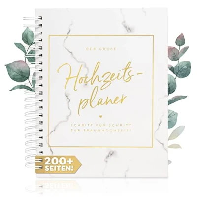 Abbildung von TWIVEE Der große Hochzeitsplaner Wedding Planner deutsch über 200 Seiten Organizer mit Kalender Buch zur Hochzeit Tolles Geschenk Verlobung