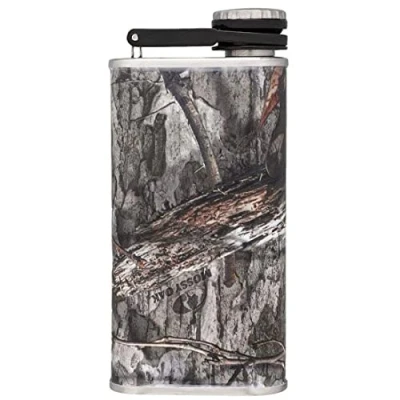 Abbildung von Stanley Classic Wide Mouth Flask 236 ml mit Never Lose Kappe Edelstahl Flachmann Weiter Öffnung zum Einfachen Befüllen und Einschenken BPA Frei Country DNA