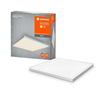 Abbildung von LEDVANCE LED Wand und Deckenleuchte, Rahmenlose Panel Leuchte für Innen, Warmweiß (3000K), 19W, Rund mit 300mm Durchmesser, PLANON FRAMELESS ROUND