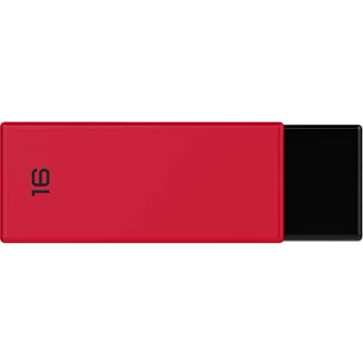 Abbildung von Emtec C350 Brick USB Stick 16 GB Typ A 2.0 Schwarz, Rot Sticks (16 GB, A, 2.0, 15 MB/s, Drehring, Rot)